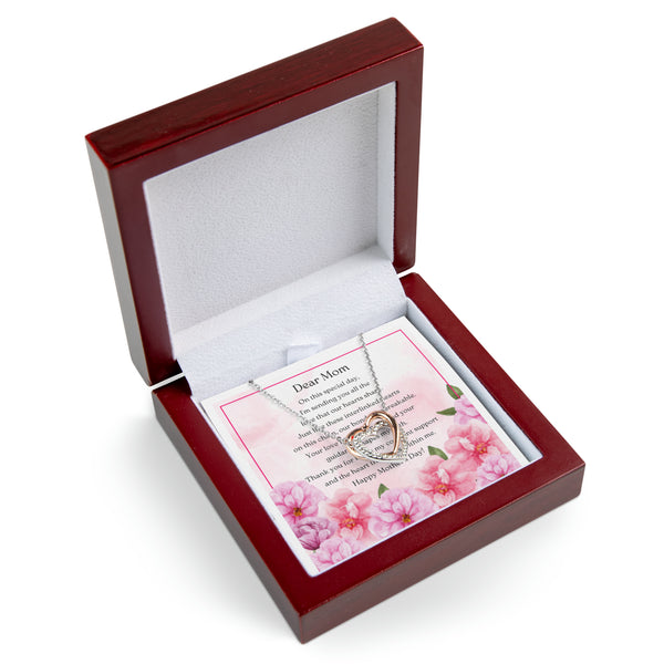 Mother's day Present Twin Hearts Necklace A special gift For a beloved mother