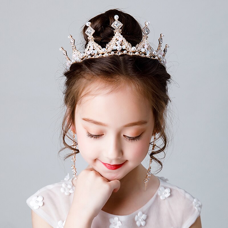 Gold Silver Color Crystal Crowns - Cute As A Button Boutique