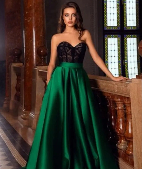 Luxury Evening prom Dresses Strapless A-LINE Sleeveless Floor-Length Chiffon
