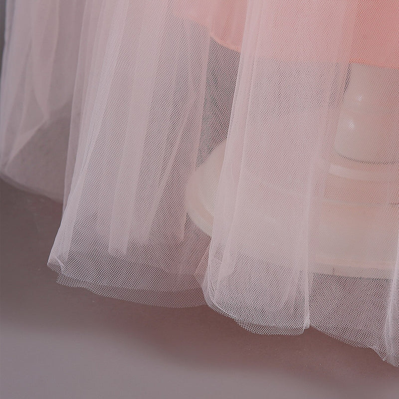 Pink Lace Flower Princess Dress - Cute As A Button Boutique