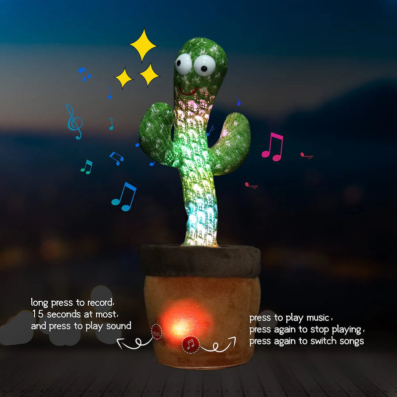 Dancing Cactus Electron Plush Toy Soft Plush Doll That Can Sing And Dance