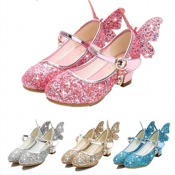  Butterfly Leather Shoes Kids - Cute As A Button Boutique