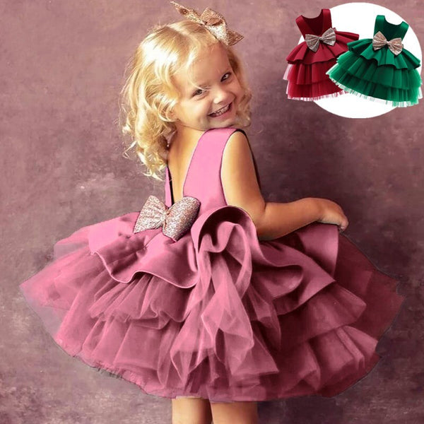 Toddler Baby Girls Princess Dress - Cute As A Button Boutique