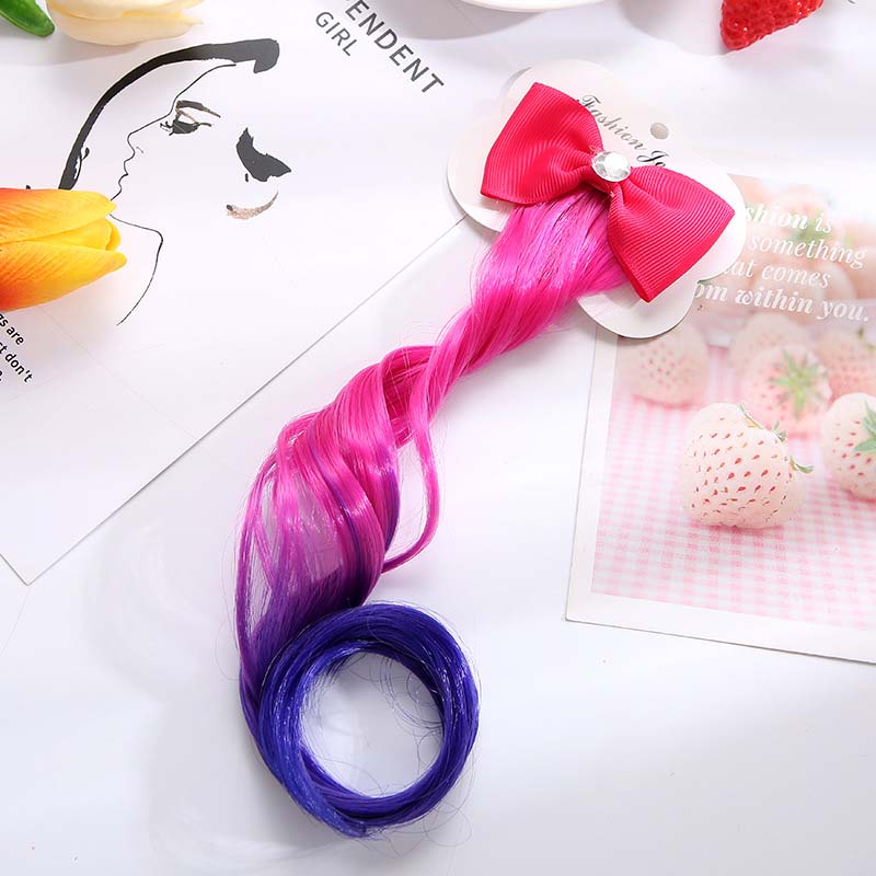 Cute Children Hair Clips Headdress Ponytail Hair Colorful Pigtail - Cute As A Button Boutique
