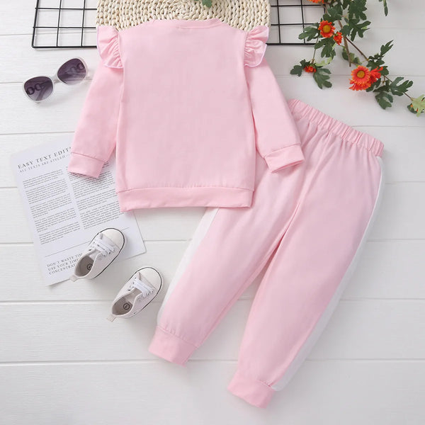 Baby Girls Pink Unicorn Sport Causal Clothes Set Suits - Cute As A Button Boutique