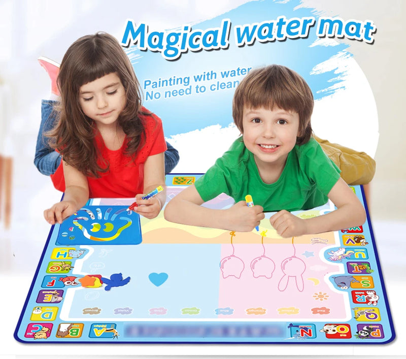 Coolplay Magic Water Drawing Mat Coloring Doodle Mat with Magic Pens