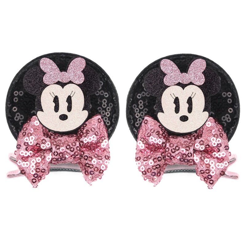 Ears Bow Hair Clips - Cute As A Button Boutique