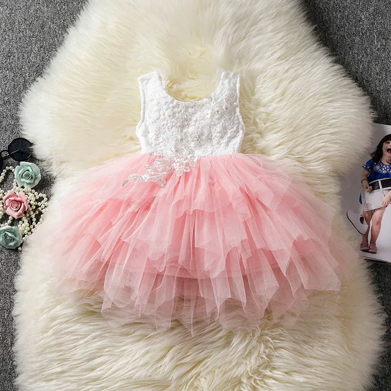 Flower Girl Dress Backless Lace Dress - Cute As A Button Boutique