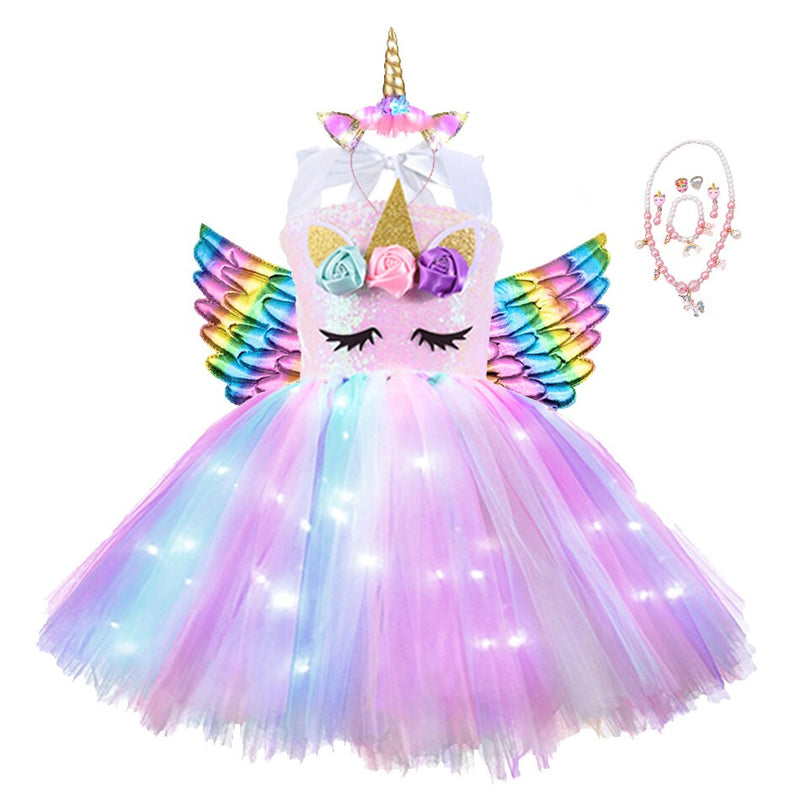 Unicorn Dresses with LED Lights - Cute As A Button Boutique