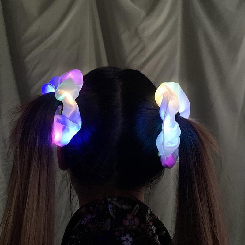 LED Luminous Hair Band Scrunchies - Cute As A Button Boutique