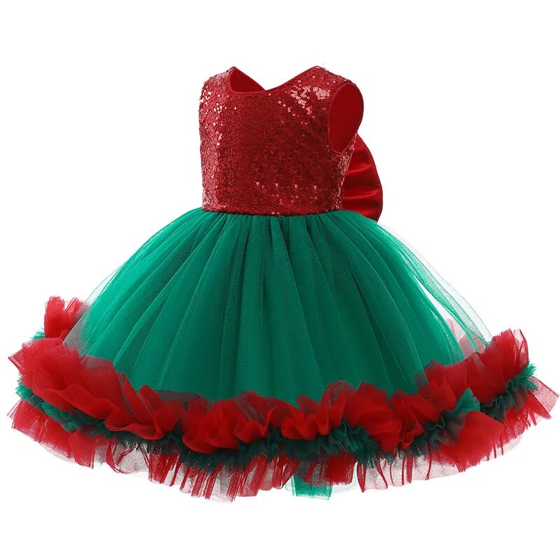 Children Sequins Christmas Dress Party Dresses - Cute As A Button Boutique