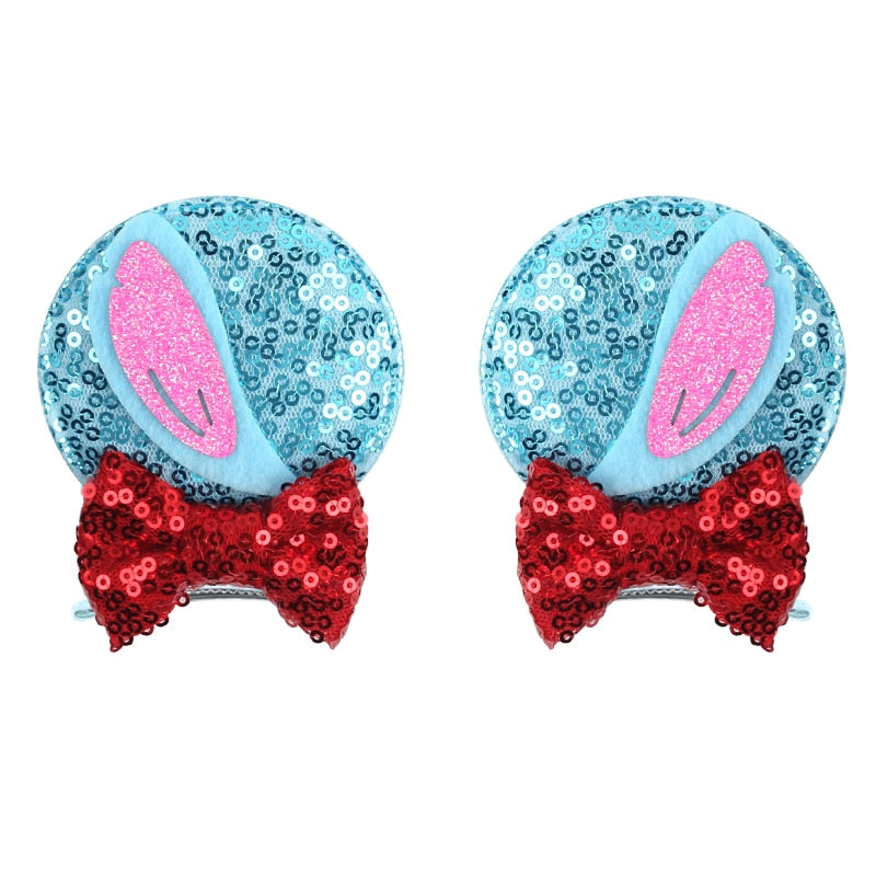 Ears Bow Hair Clips - Cute As A Button Boutique