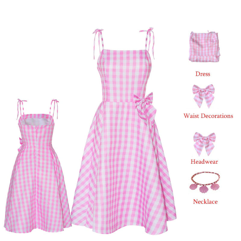 New Movies Halloween Girls Barbie Costume Party Vintage Pink Clothing Set - Cute As A Button Boutique