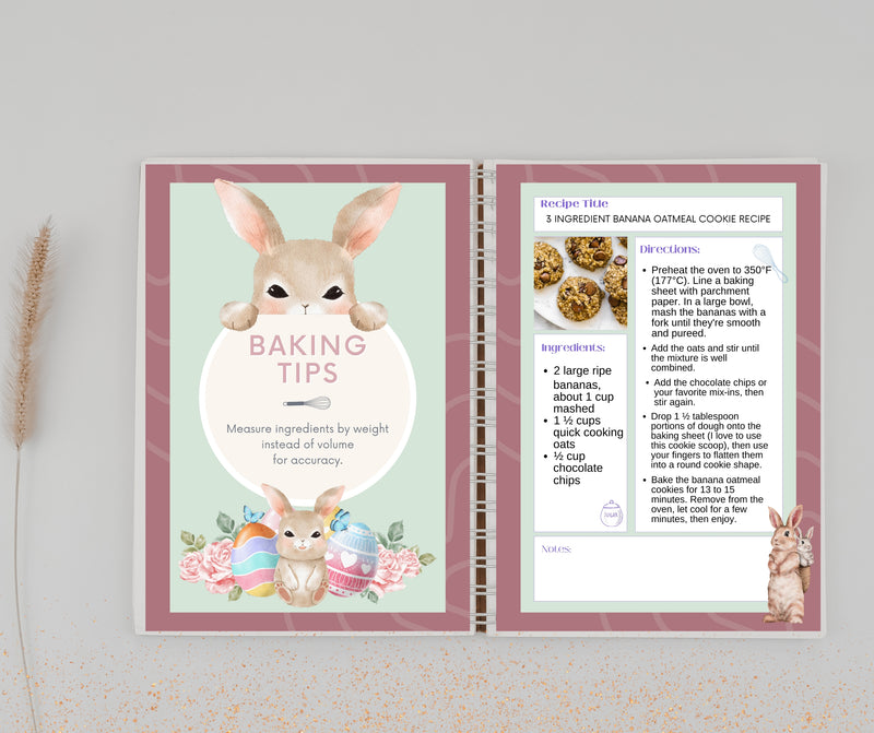 Easter Holiday Printable  Family Recipe Book