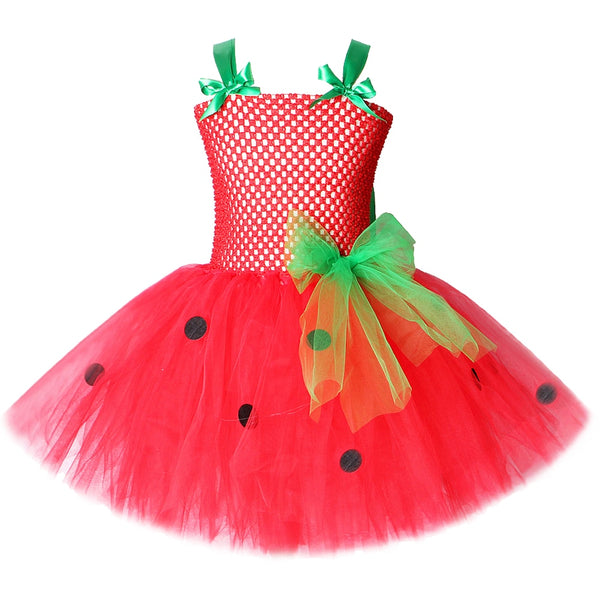 Tutu Dress Strawberry - Cute As A Button Boutique