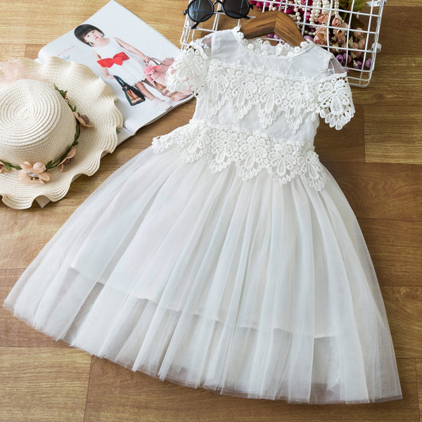 Elegant Lace Flower Dress - Cute As A Button Boutique